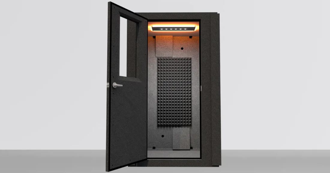 WhisperRoom MDL 4848 S 4′ × 4′ Standard single-wall sound isolation booth