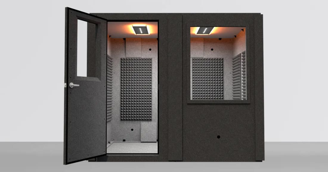 WhisperRoom MDL 7296 S 6′ × 8′ Standard single-wall sound isolation booth