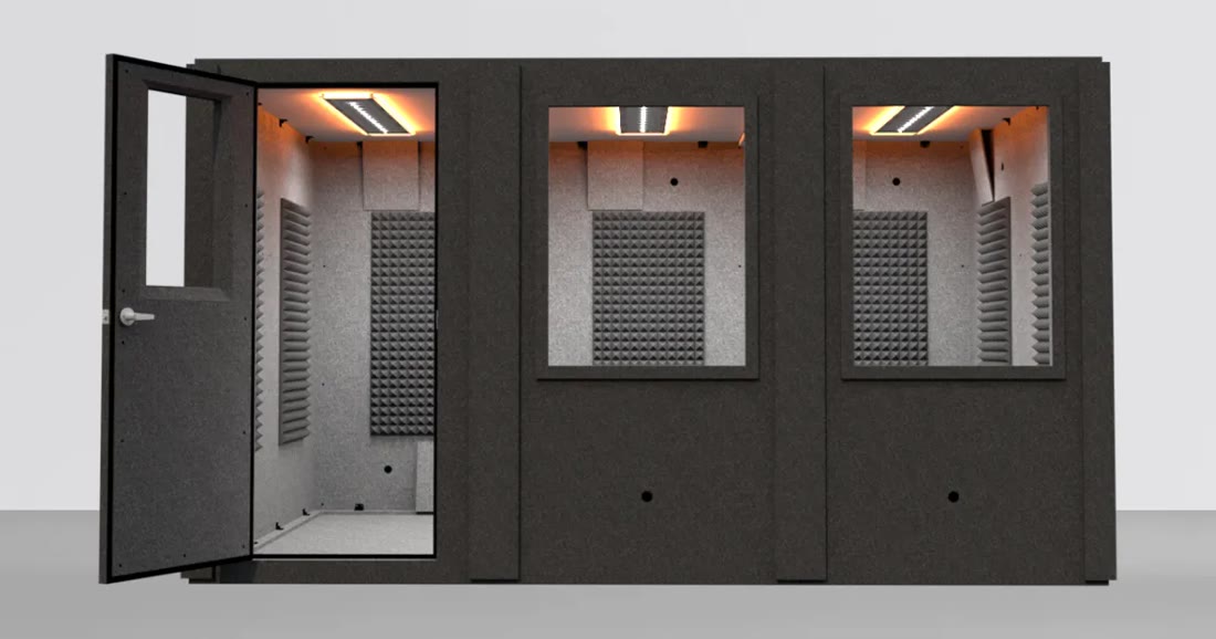 WhisperRoom MDL 96144 S 8′ × 12′ Standard single-wall sound isolation booth