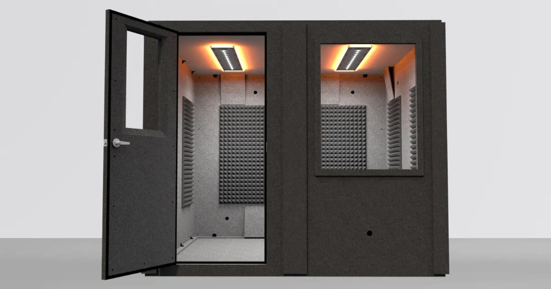 WhisperRoom MDL 9696 S 8′ × 8′ Standard single-wall sound isolation booth